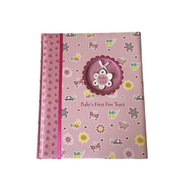 Baby's First 5 Years in Box Memory Book  JennyJeff Designs Pink - Picture 1 of 6